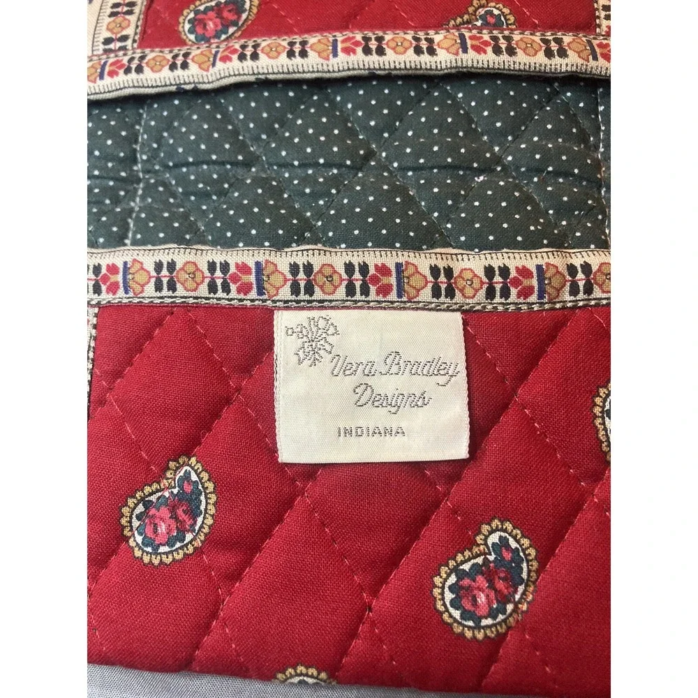 Vera Bradley Designs Indiana VTG Apple Red Paperback checkbook Cover Rare‎ 1991